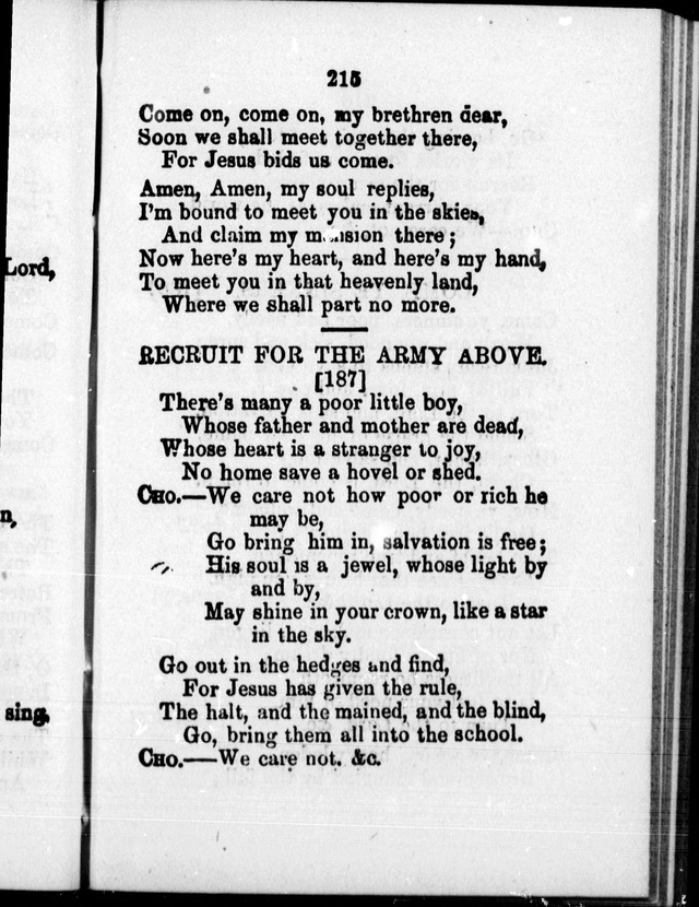 A Companion to the Canadian Sunday School Harp: being a selection of hymns set to music, for Sunday schools and the social circle page 219