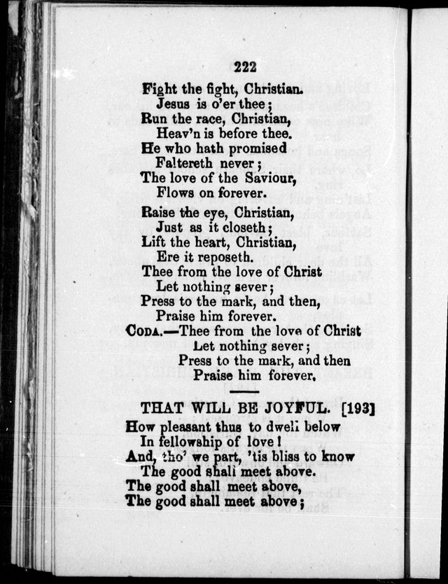 A Companion to the Canadian Sunday School Harp: being a selection of hymns set to music, for Sunday schools and the social circle page 226