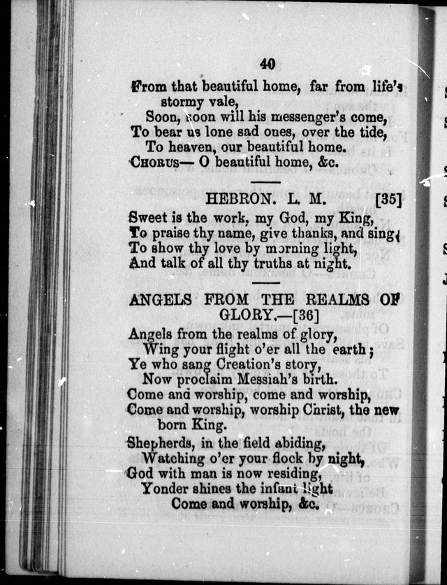 A Companion to the Canadian Sunday School Harp: being a selection of hymns set to music, for Sunday schools and the social circle page 38