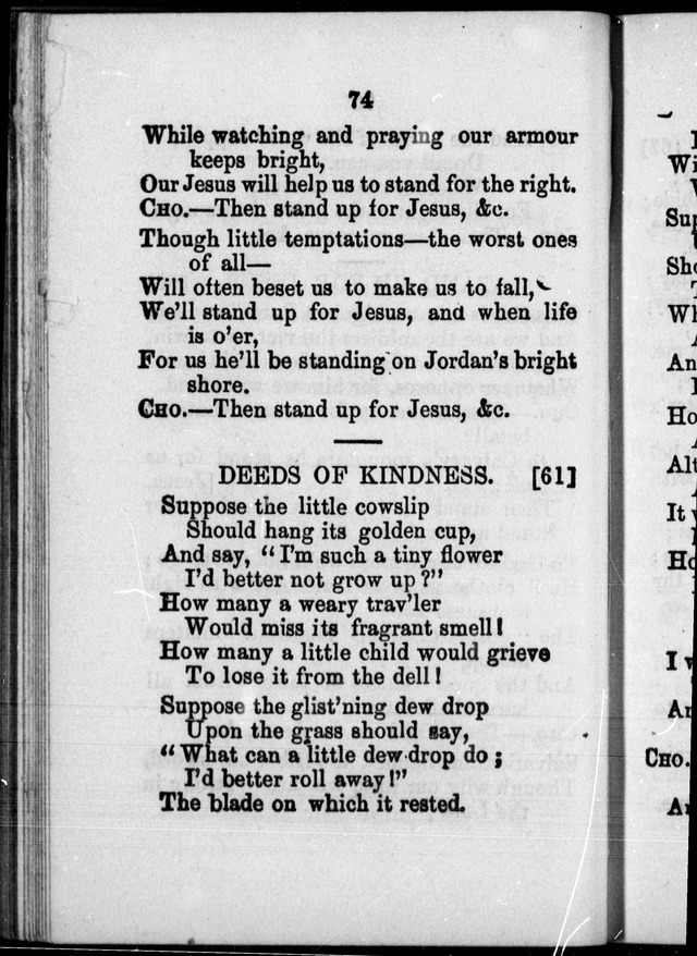 A Companion to the Canadian Sunday School Harp: being a selection of hymns set to music, for Sunday schools and the social circle page 72