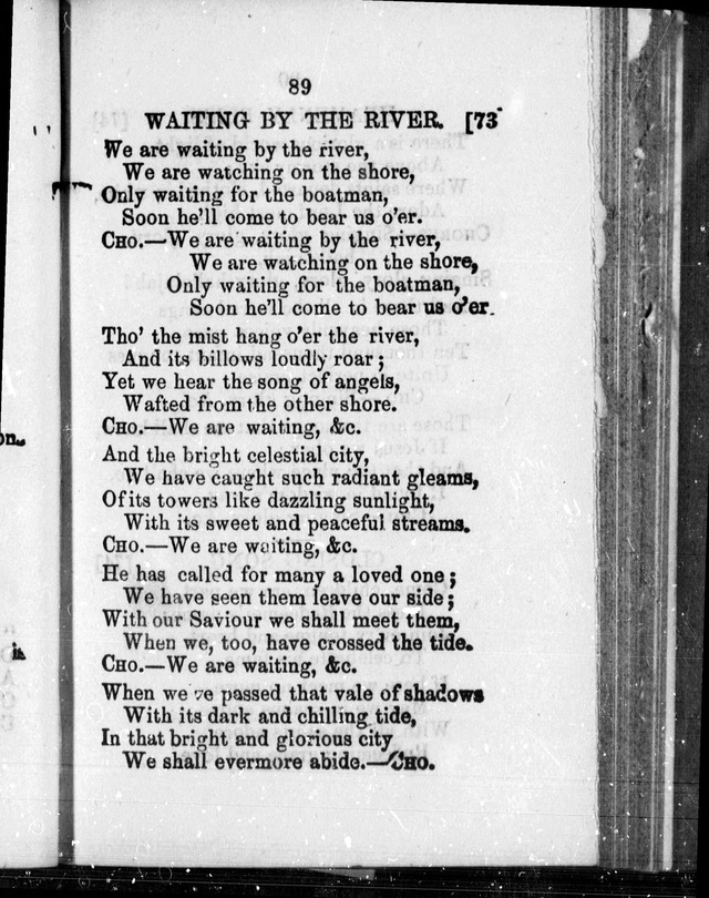 A Companion to the Canadian Sunday School Harp: being a selection of hymns set to music, for Sunday schools and the social circle page 87