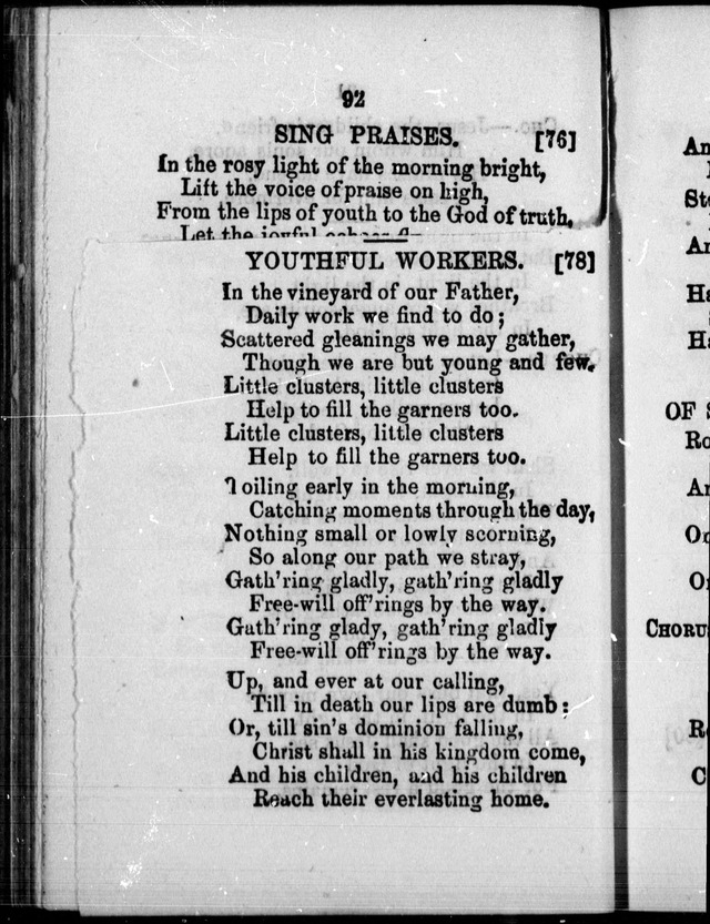 A Companion to the Canadian Sunday School Harp: being a selection of hymns set to music, for Sunday schools and the social circle page 95