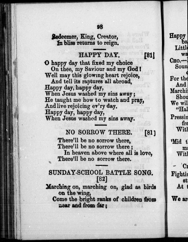 A Companion to the Canadian Sunday School Harp: being a selection of hymns set to music, for Sunday schools and the social circle page 99