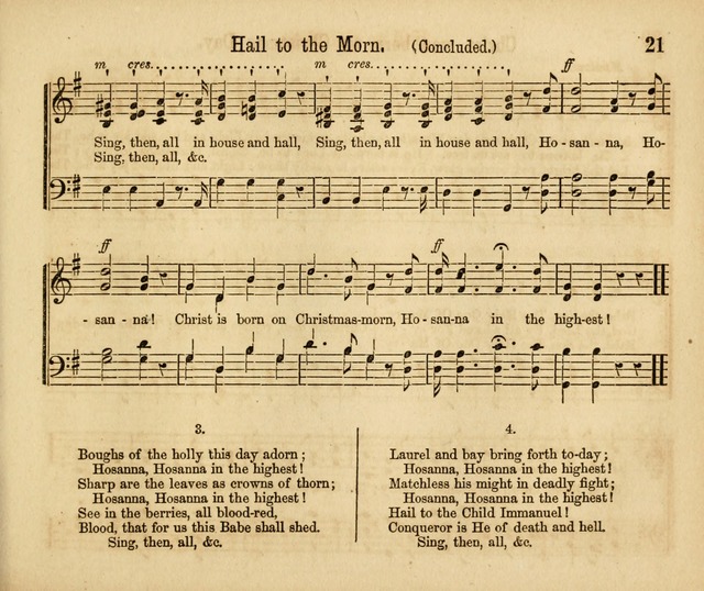 Chants, Carols and Tunes: a supplement to the Sunday School Service and Tune Book page 21