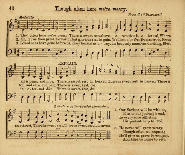 Chants, Carols and Tunes: a supplement to the Sunday School Service and Tune Book page 40