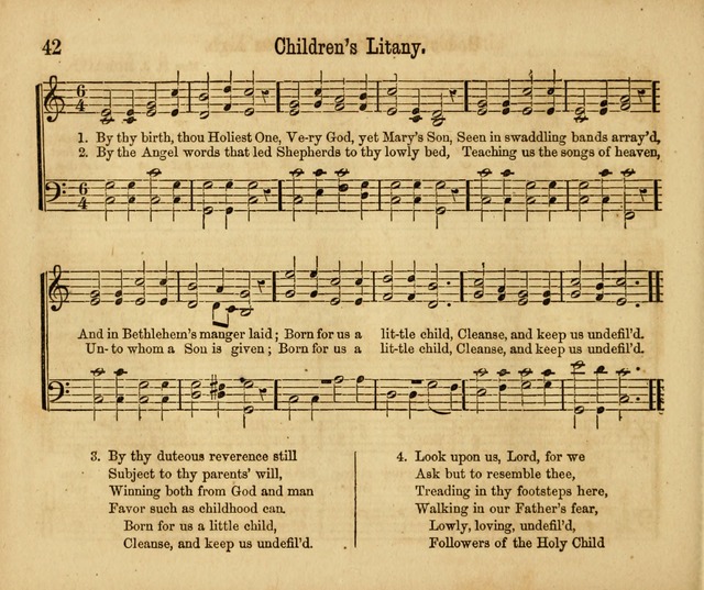 Chants, Carols and Tunes: a supplement to the Sunday School Service and Tune Book page 42