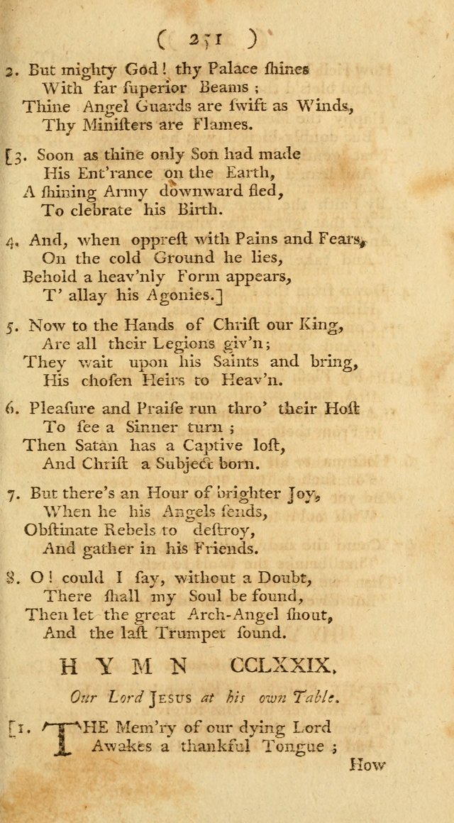 The Christians Duty, exhibited, in a series of Hymns: collected from various authors, designed for the worship of God, and for the edification of Christians (1st Ed.) page 251