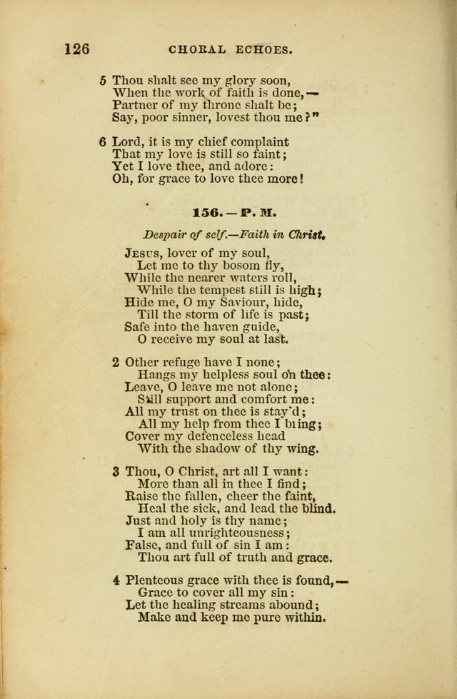 Choral Echoes from the Church of God in All Ages: a collection of hymns and tunes adapted to all occasions of social worship page 126