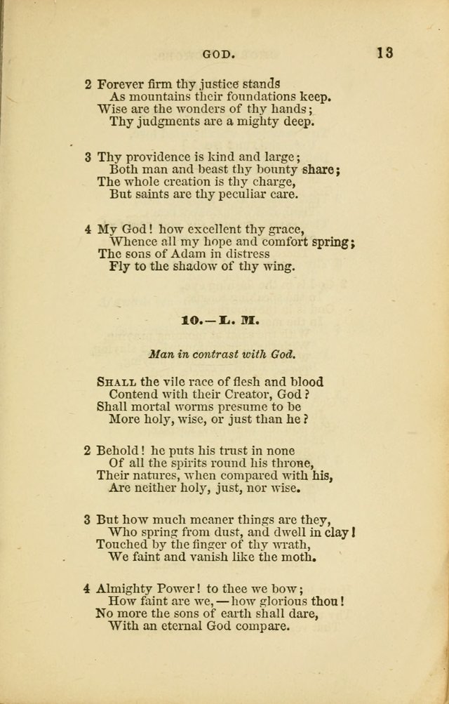 Choral Echoes from the Church of God in All Ages: a collection of hymns and tunes adapted to all occasions of social worship page 13