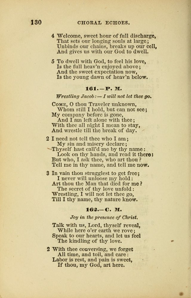 Choral Echoes from the Church of God in All Ages: a collection of hymns and tunes adapted to all occasions of social worship page 130