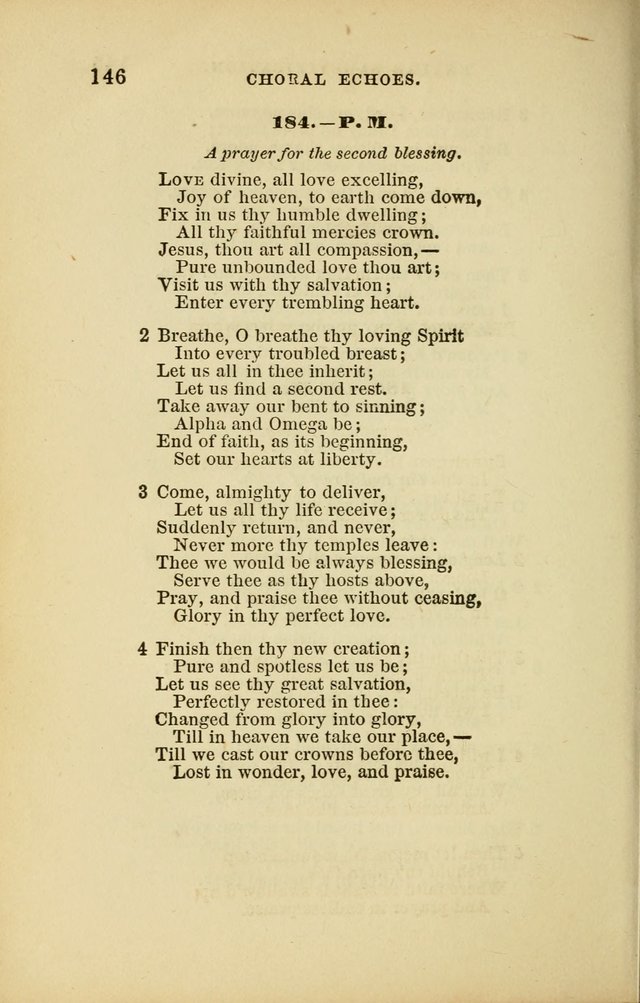 Choral Echoes from the Church of God in All Ages: a collection of hymns and tunes adapted to all occasions of social worship page 146