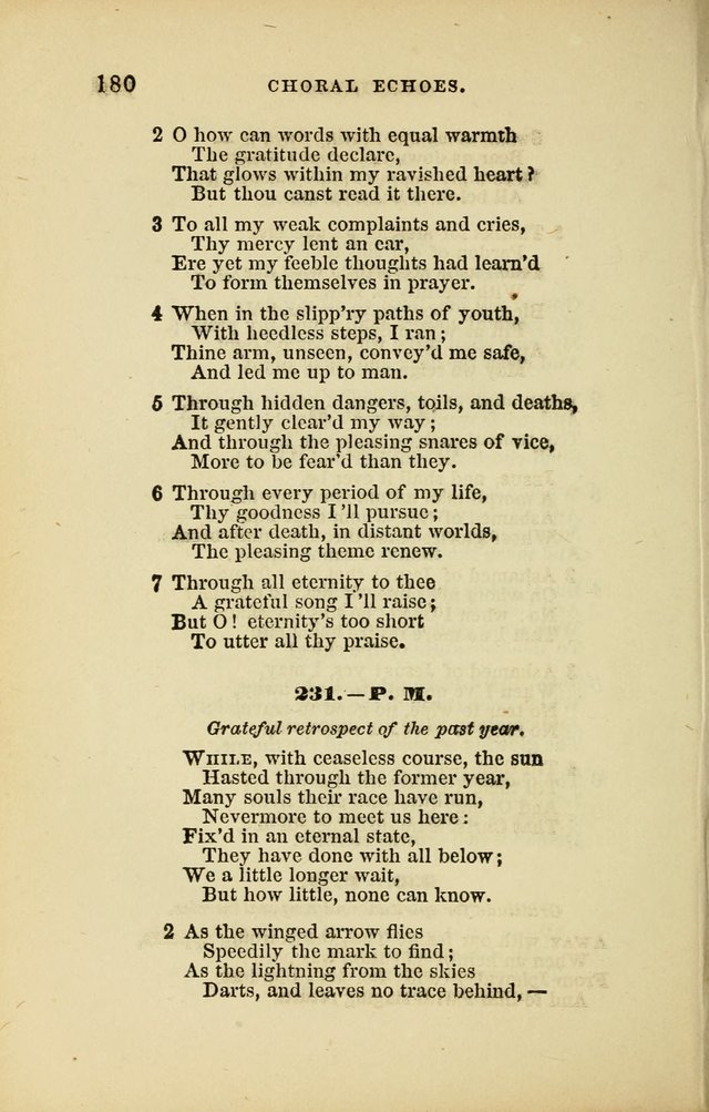 Choral Echoes from the Church of God in All Ages: a collection of hymns and tunes adapted to all occasions of social worship page 180