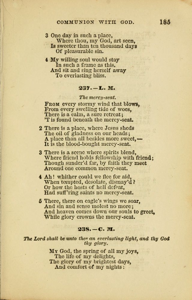 Choral Echoes from the Church of God in All Ages: a collection of hymns and tunes adapted to all occasions of social worship page 185