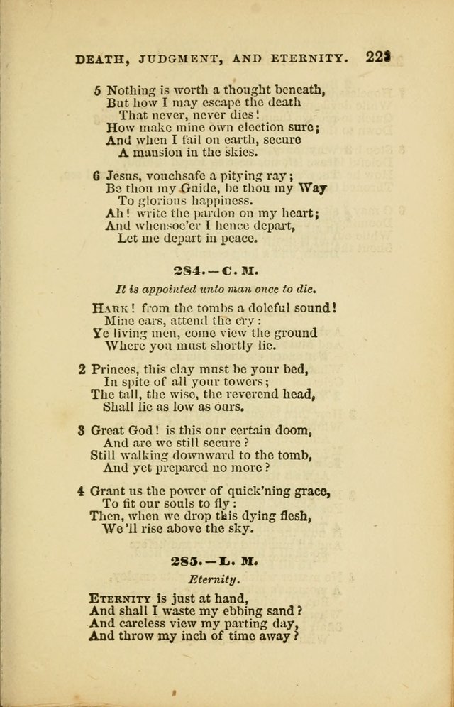 Choral Echoes from the Church of God in All Ages: a collection of hymns and tunes adapted to all occasions of social worship page 223