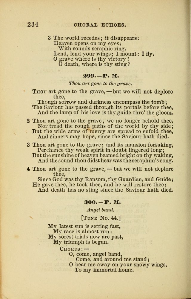 Choral Echoes from the Church of God in All Ages: a collection of hymns and tunes adapted to all occasions of social worship page 234