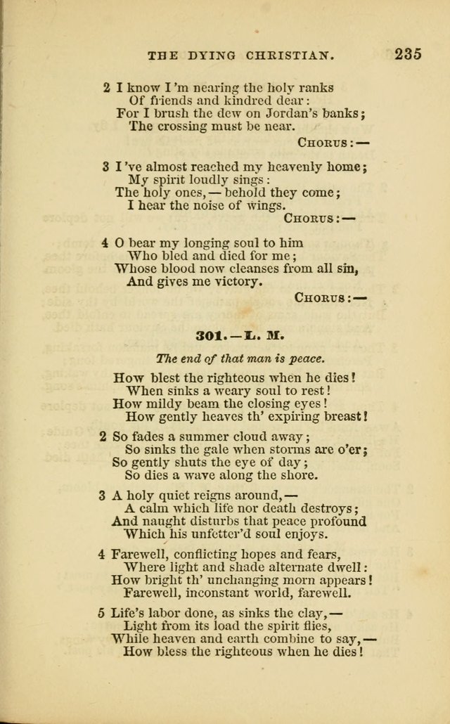 Choral Echoes from the Church of God in All Ages: a collection of hymns and tunes adapted to all occasions of social worship page 235