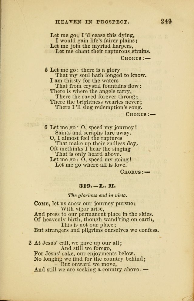 Choral Echoes from the Church of God in All Ages: a collection of hymns and tunes adapted to all occasions of social worship page 249