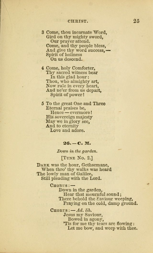 Choral Echoes from the Church of God in All Ages: a collection of hymns and tunes adapted to all occasions of social worship page 25