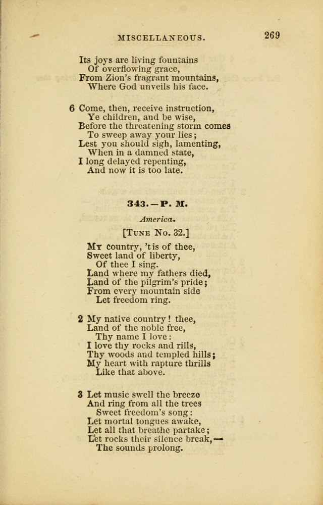 Choral Echoes from the Church of God in All Ages: a collection of hymns and tunes adapted to all occasions of social worship page 269