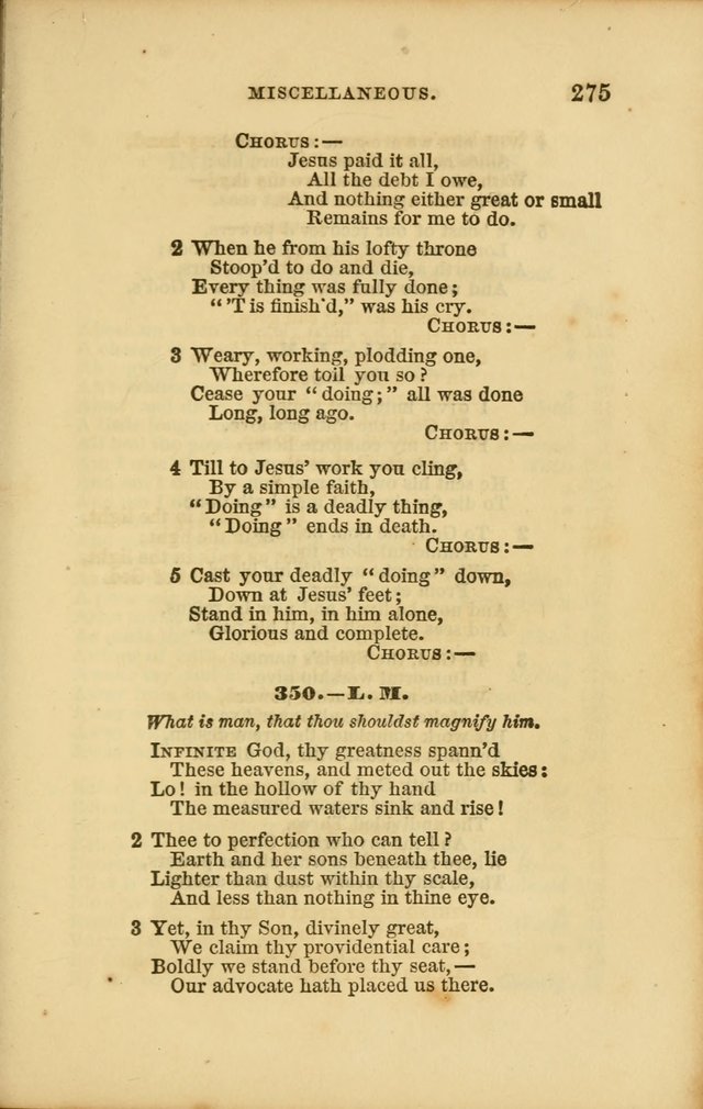 Choral Echoes from the Church of God in All Ages: a collection of hymns and tunes adapted to all occasions of social worship page 275