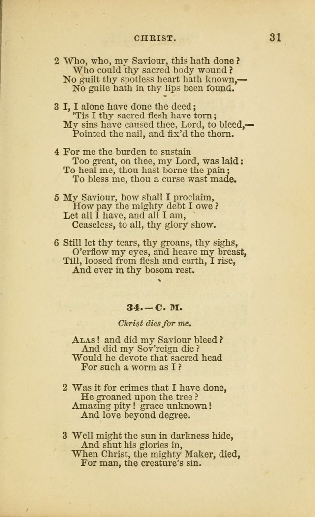 Choral Echoes from the Church of God in All Ages: a collection of hymns and tunes adapted to all occasions of social worship page 31