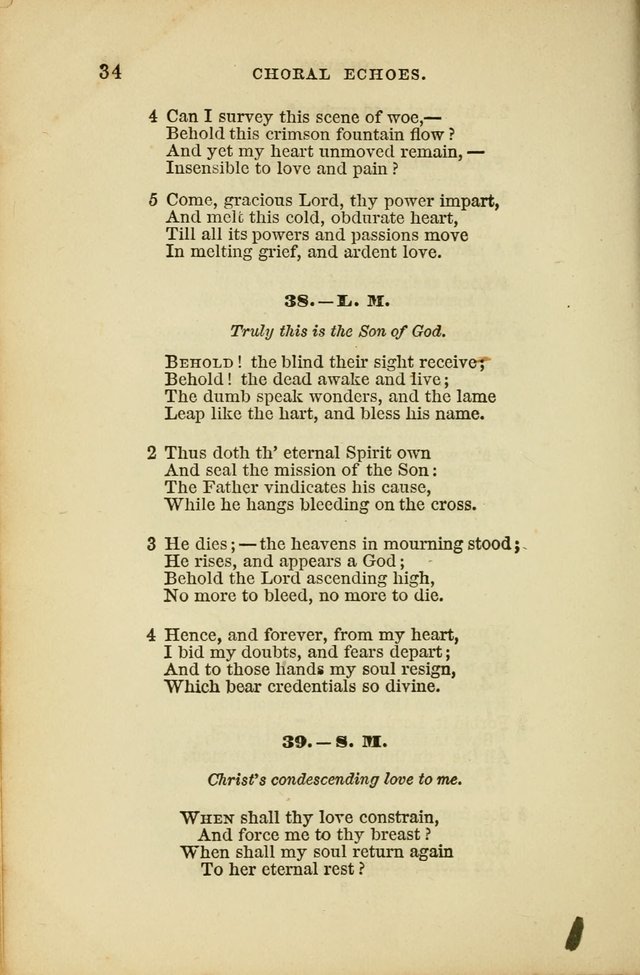 Choral Echoes from the Church of God in All Ages: a collection of hymns and tunes adapted to all occasions of social worship page 34