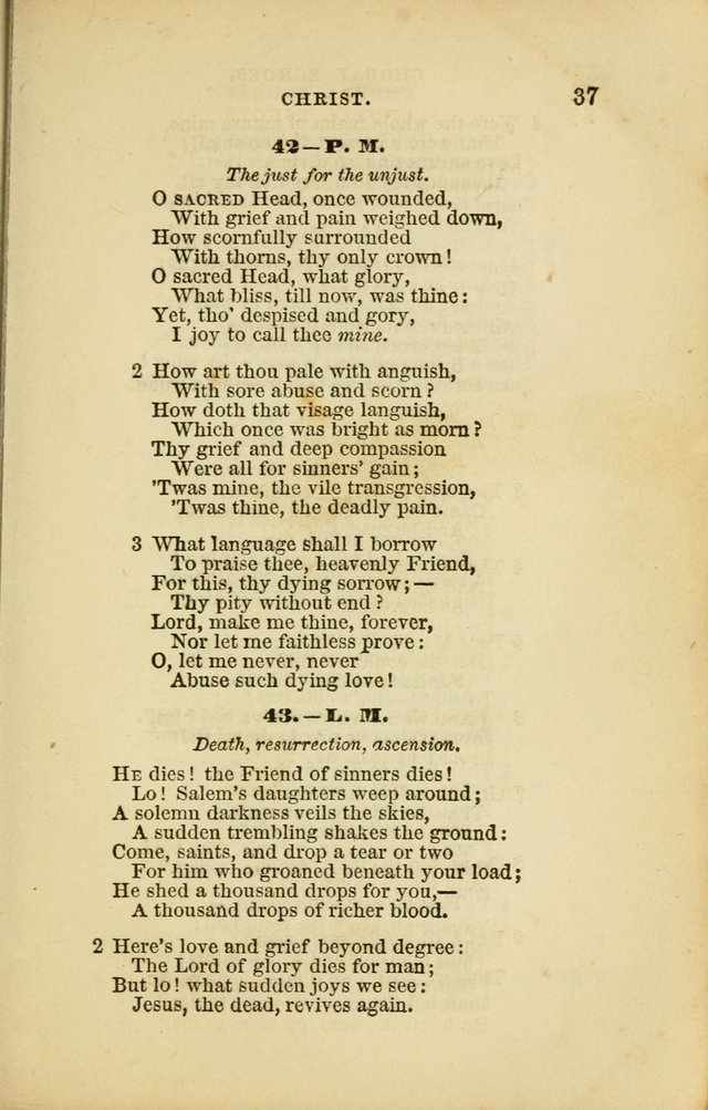 Choral Echoes from the Church of God in All Ages: a collection of hymns and tunes adapted to all occasions of social worship page 37