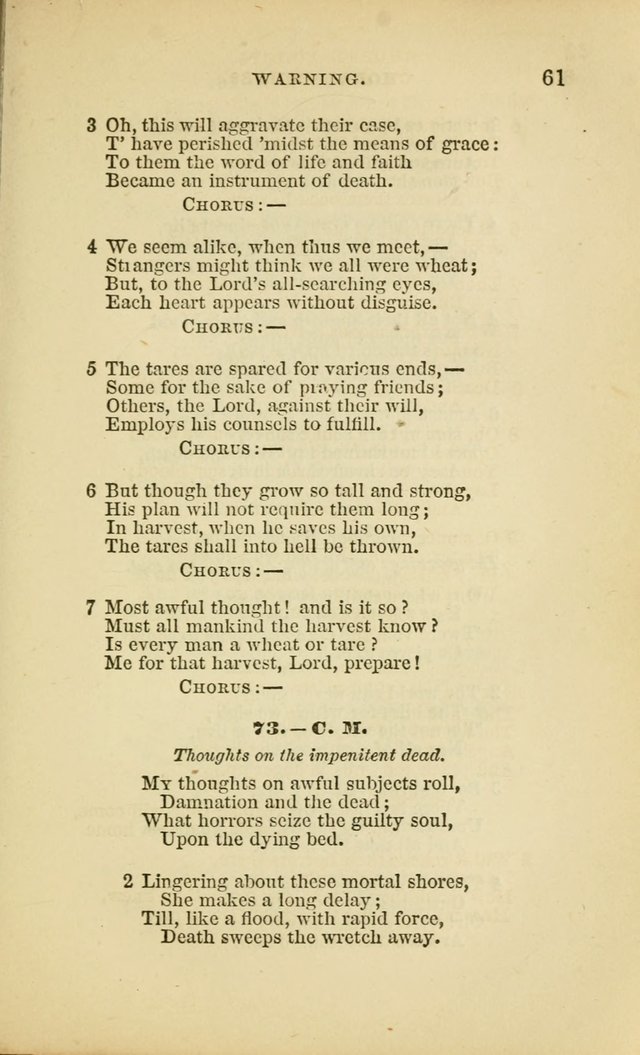 Choral Echoes from the Church of God in All Ages: a collection of hymns and tunes adapted to all occasions of social worship page 61