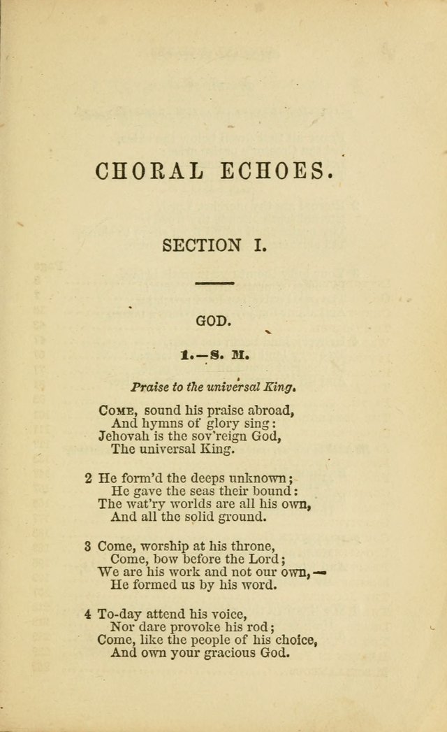 Choral Echoes from the Church of God in All Ages: a collection of hymns and tunes adapted to all occasions of social worship page 7