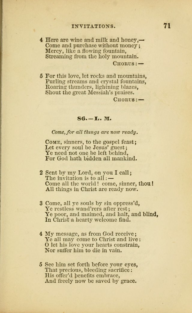 Choral Echoes from the Church of God in All Ages: a collection of hymns and tunes adapted to all occasions of social worship page 71