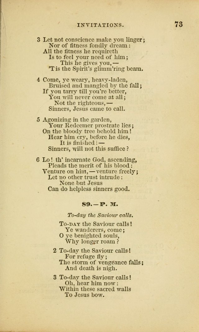 Choral Echoes from the Church of God in All Ages: a collection of hymns and tunes adapted to all occasions of social worship page 73