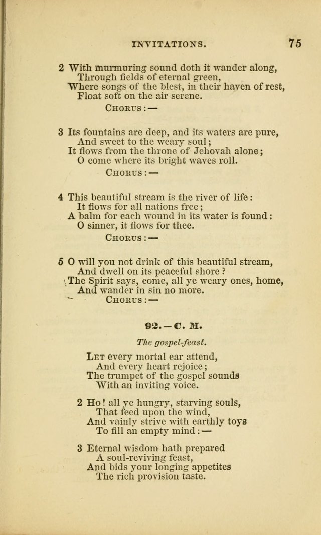 Choral Echoes from the Church of God in All Ages: a collection of hymns and tunes adapted to all occasions of social worship page 75