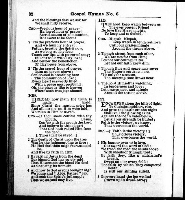 Christian Endeavor Edition of Gospel Hymns No. 6: Canadian ed. (words only) page 31