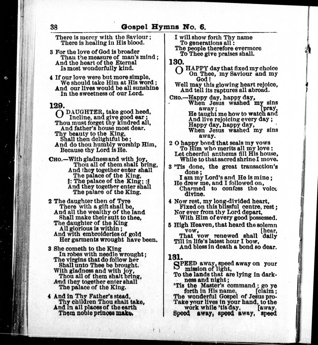 Christian Endeavor Edition of Gospel Hymns No. 6: Canadian ed. (words only) page 37