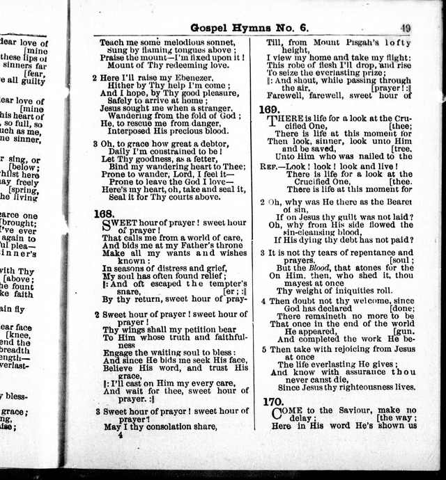 Christian Endeavor Edition of Gospel Hymns No. 6: Canadian ed. (words only) page 48