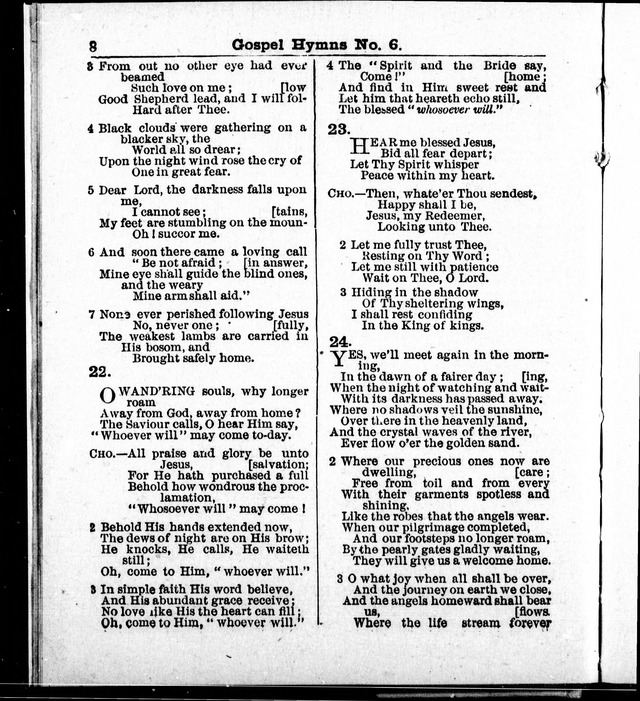 Christian Endeavor Edition of Gospel Hymns No. 6: Canadian ed. (words only) page 7