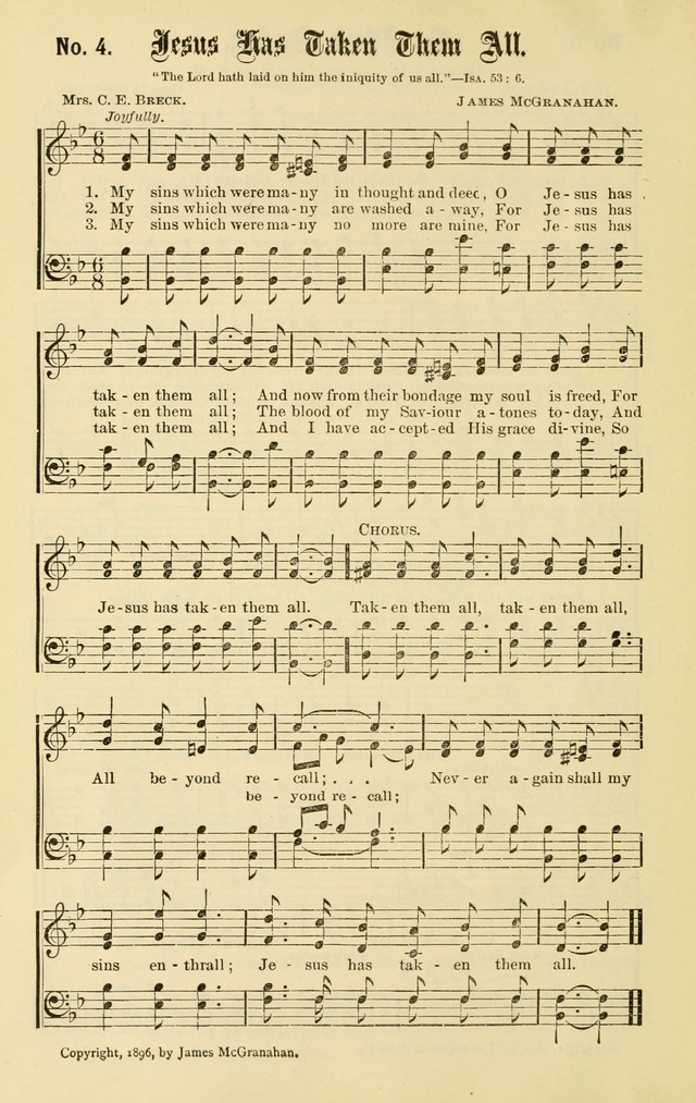 Christian Endeavor Edition of Sacred Songs No. 1 page 11