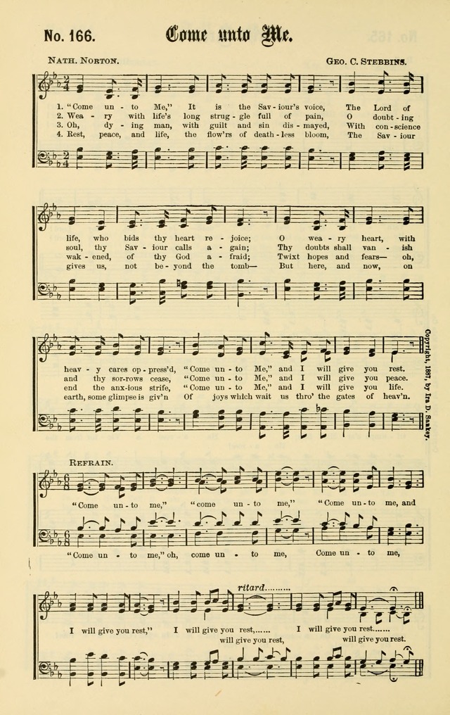 Christian Endeavor Edition of Sacred Songs No. 1 page 167