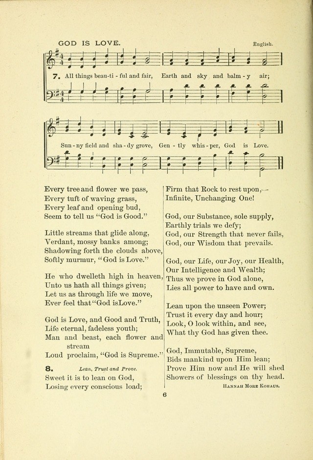 A Collection of Familiar and Original Hymns with New Meanings. 2nd ed. page 6