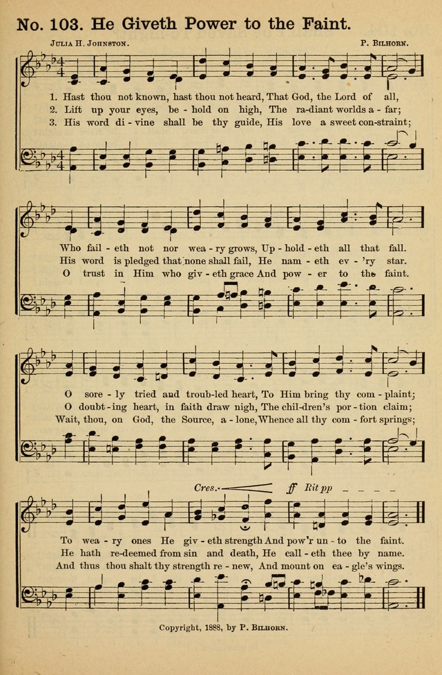 Crowning Glory No. 1: a choice collection of gospel hymns page 103