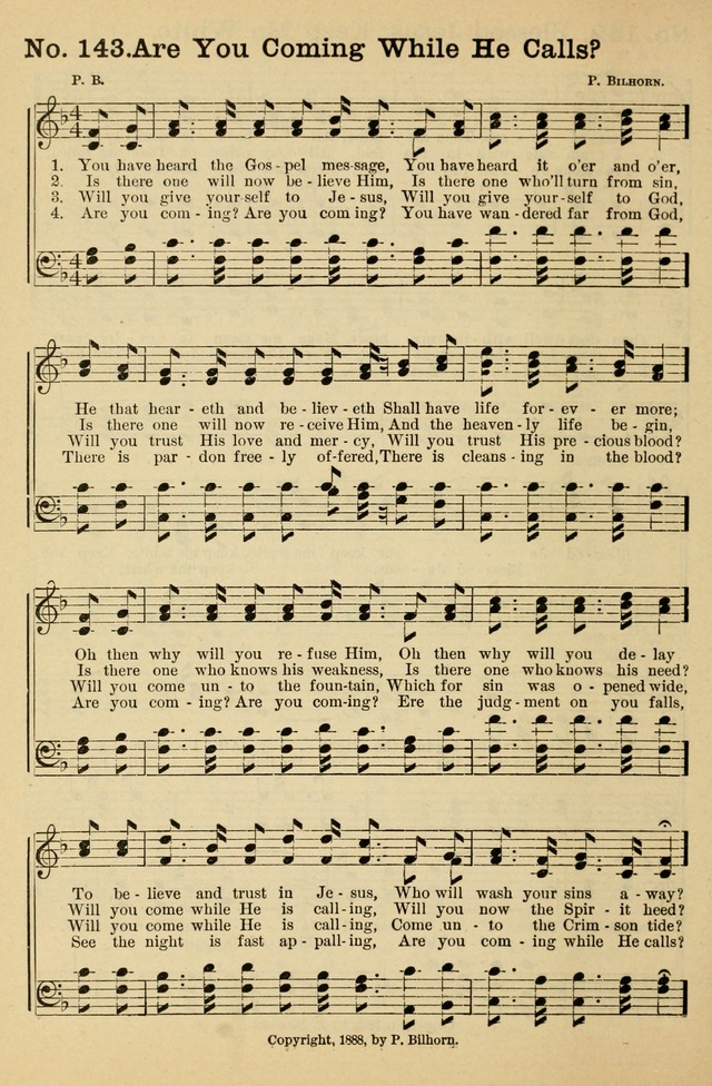 Crowning Glory No. 1: a choice collection of gospel hymns page 144