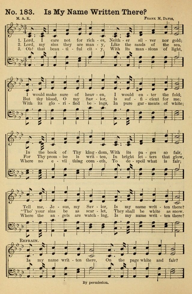 Crowning Glory No. 1: a choice collection of gospel hymns page 186