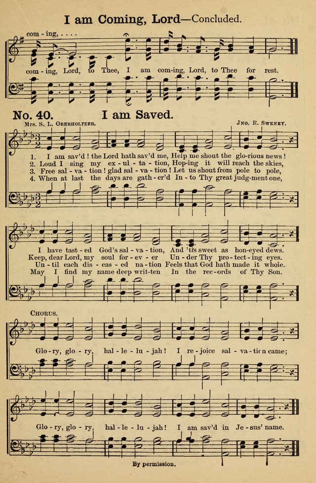 Crowning Glory No. 1: a choice collection of gospel hymns page 39