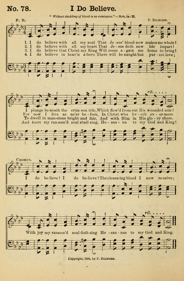 Crowning Glory No. 1: a choice collection of gospel hymns page 78