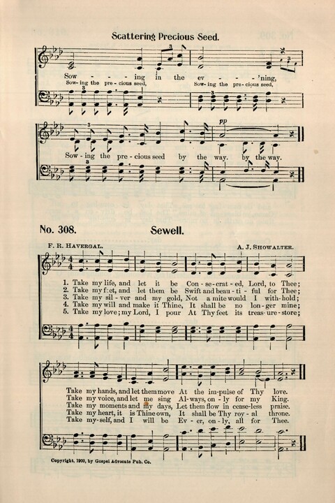 Choice Gospel Hymns: a collection of over three hundred hymns for all occasions of Christian work and worship  page 273