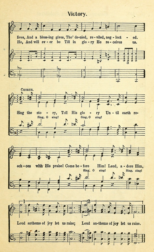 Christian Gospel Hymns: for church, Sunday school, and evangelistic meetings: contains the cream of all the old songs, and the very best of all the new page 121