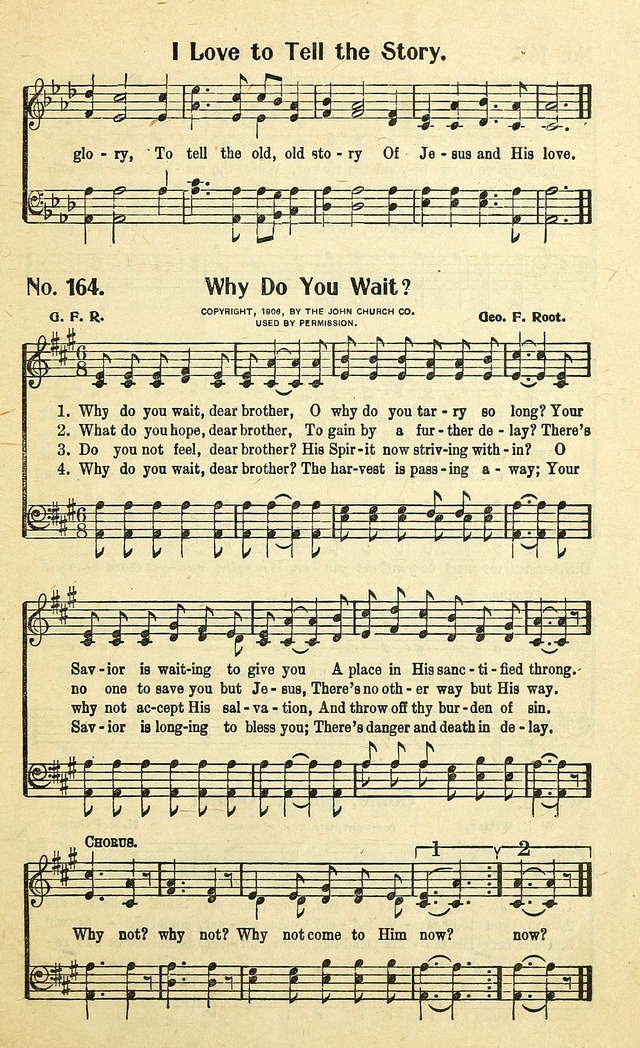 Christian Gospel Hymns: for church, Sunday school, and evangelistic meetings: contains the cream of all the old songs, and the very best of all the new page 173