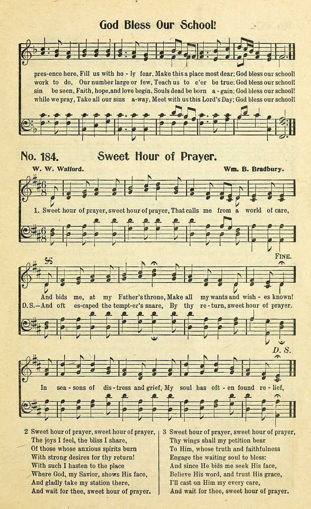 Christian Gospel Hymns: for church, Sunday school, and evangelistic meetings: contains the cream of all the old songs, and the very best of all the new page 185