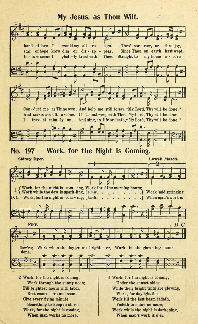 Christian Gospel Hymns: for church, Sunday school, and evangelistic meetings: contains the cream of all the old songs, and the very best of all the new page 193