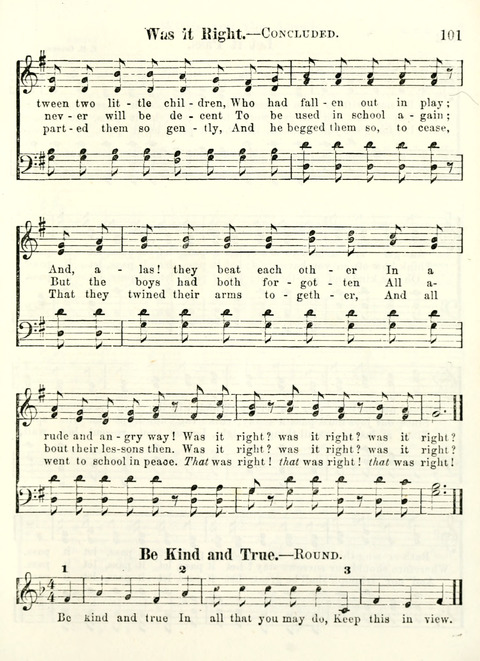 Chapel Gems for Sunday Schools: selected from "Our Song Birds," for 1866, the "Snow bird," the "Robin," the "Red bird" and the "Dove" page 101